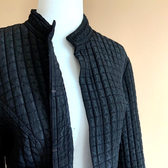 Mario Serrani black quilted blazer - Picture 4 of 9